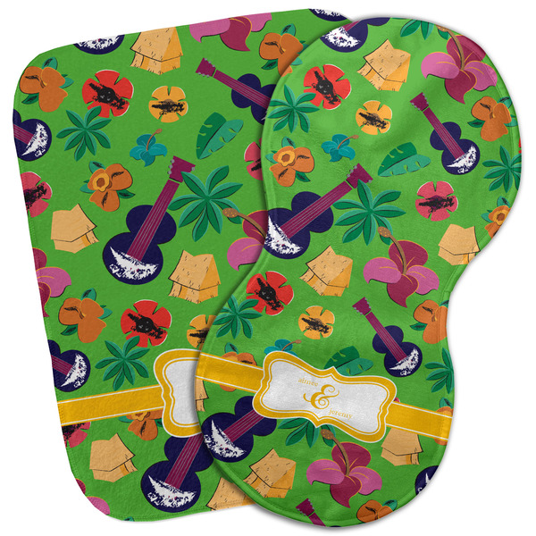 Custom Luau Party Burp Cloth (Personalized)