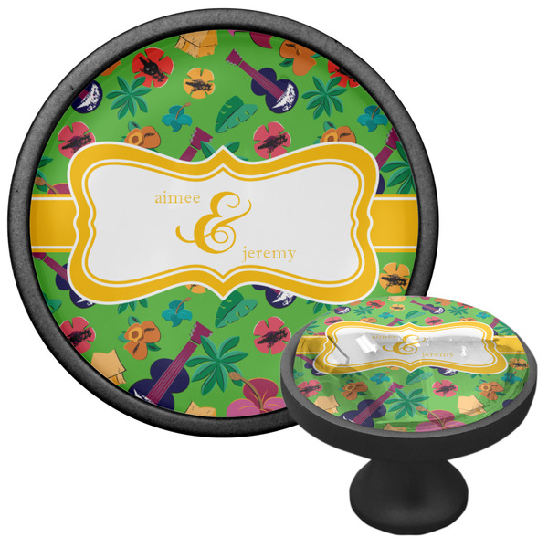 Luau Party Cabinet Knob - Black - Multi Angle
