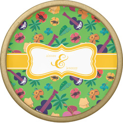 Luau Party Cabinet Knob - Gold (Personalized)