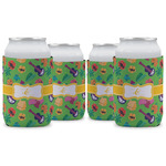 Luau Party Can Cooler (12 oz) - Set of 4 w/ Couple's Names