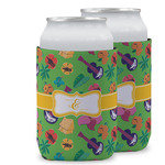 Luau Party Can Cooler (12 oz) w/ Couple's Names