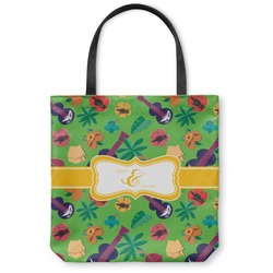 Luau Party Canvas Tote Bag - Medium - 16"x16" (Personalized)