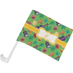 Luau Party Car Flag - Small w/ Couple's Names