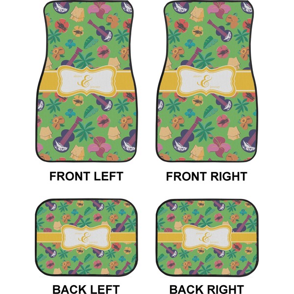 Luau Party Car Floor Mats Set (2F + 2B)