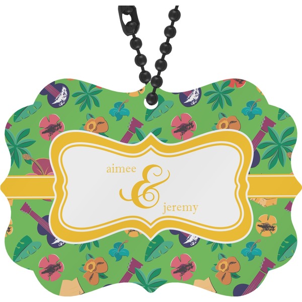 Custom Luau Party Rear View Mirror Decor (Personalized)