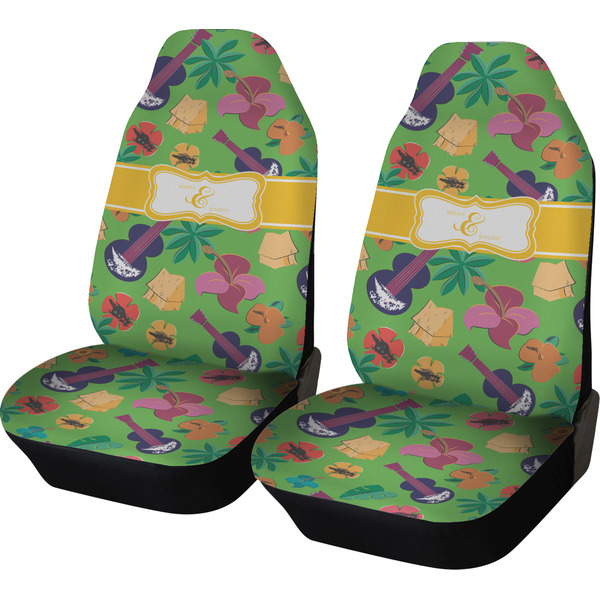 Custom Luau Party Car Seat Covers (Set of Two) (Personalized)