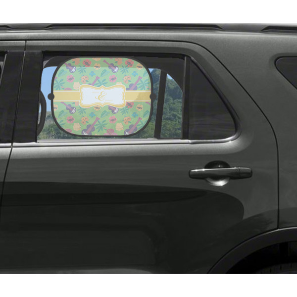Luau Party Car Sun Shade Black - In Car Window