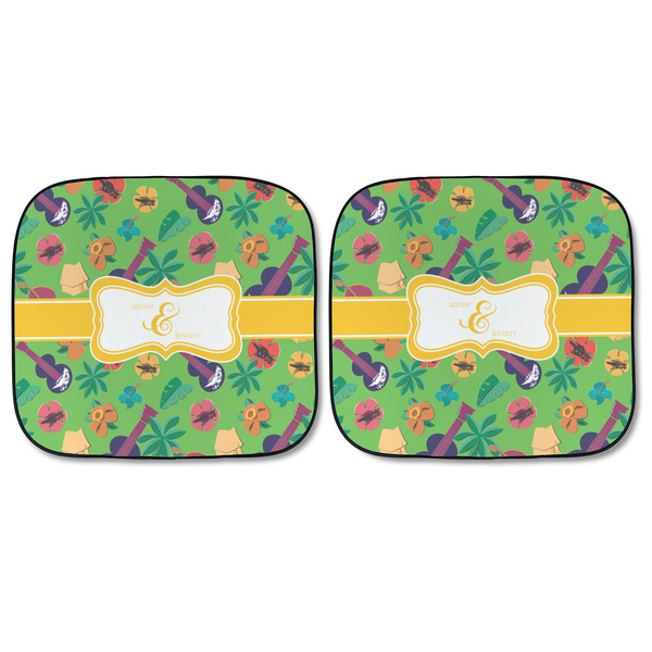 Luau Party Car Sun Shades - FRONT