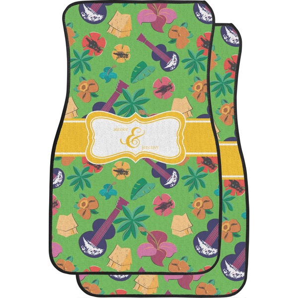 Luau Party Custom Car Floor Mats Set (2Front & 2Back)