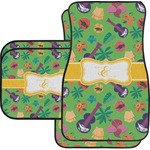 Luau Party Car Floor Mats Set - 2 Front & 2 Back (Personalized)
