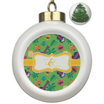 Luau Party Ceramic Ball Ornament - Christmas Tree (Personalized)