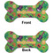 Luau Party Ceramic Flat Ornament - Bone Front & Back (APPROVAL)