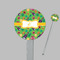 Luau Party Clear Plastic 7" Stir Stick - Round - Closeup