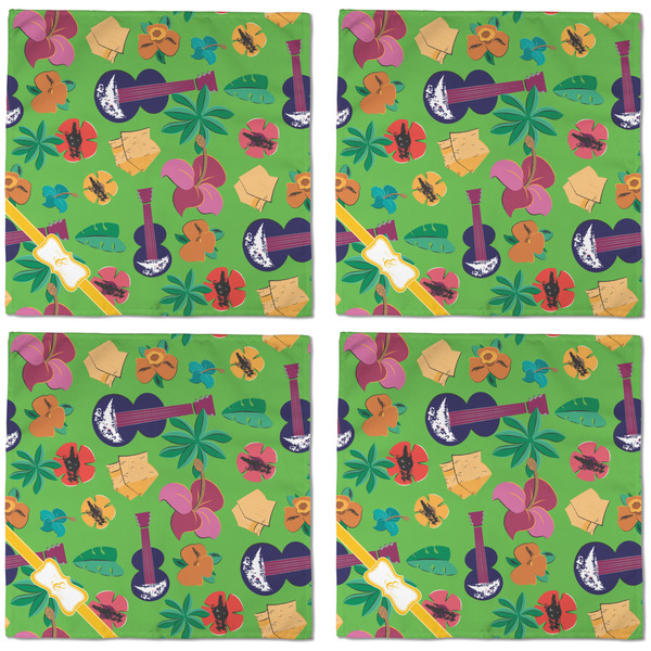 Luau Party Cloth Napkins - Personalized Dinner (APPROVAL) Set of 4