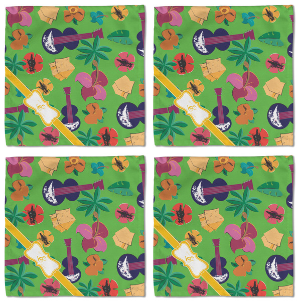 Luau Party Cloth Napkins - Personalized Lunch (APPROVAL) Set of 4