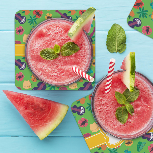 Luau Party Coaster Set - LIFESTYLE