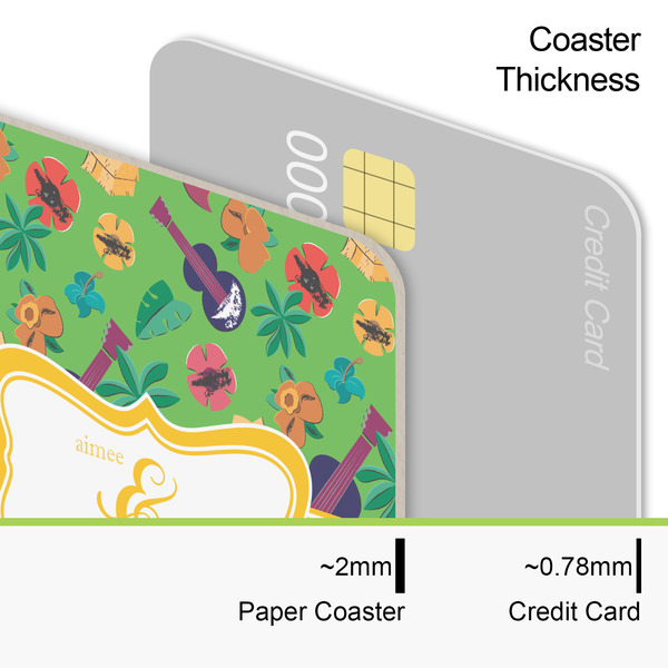 Luau Party Coaster Thickness