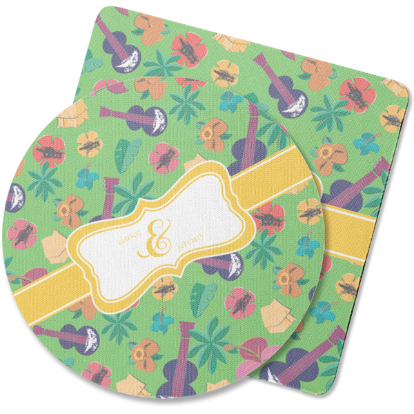 Custom Luau Party Rubber Backed Coaster (Personalized)