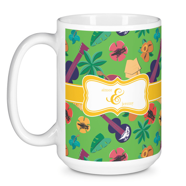 Luau Party Coffee Mug - 15 oz - White