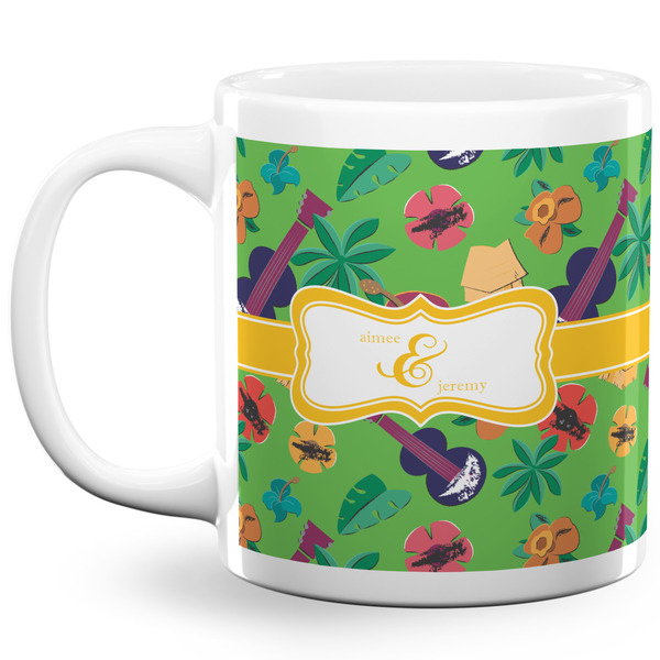 Luau Party Coffee Mug - 20 oz - White