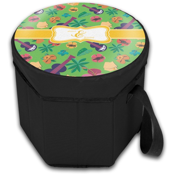 Luau Party Collapsible Personalized Cooler & Seat (Closed)