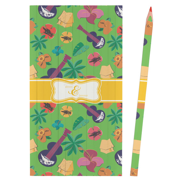 Luau Party Colored Pencils - Front View