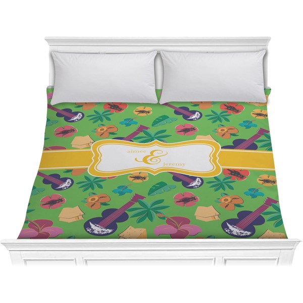 Custom Luau Party Comforter - King (Personalized)