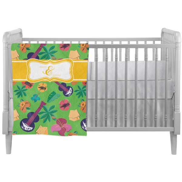 Custom Luau Party Crib Comforter / Quilt (Personalized)
