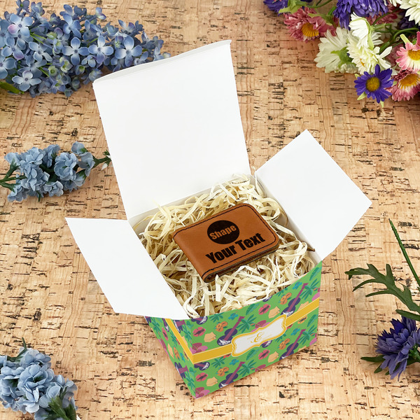 Luau Party Cubic Gift Box - In Context
