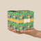 Luau Party Cube Favor Gift Box - On Hand - Scale View