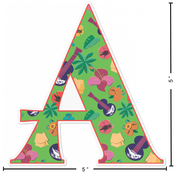 Luau Party Custom Shape Iron On Patches - L - APPROVAL