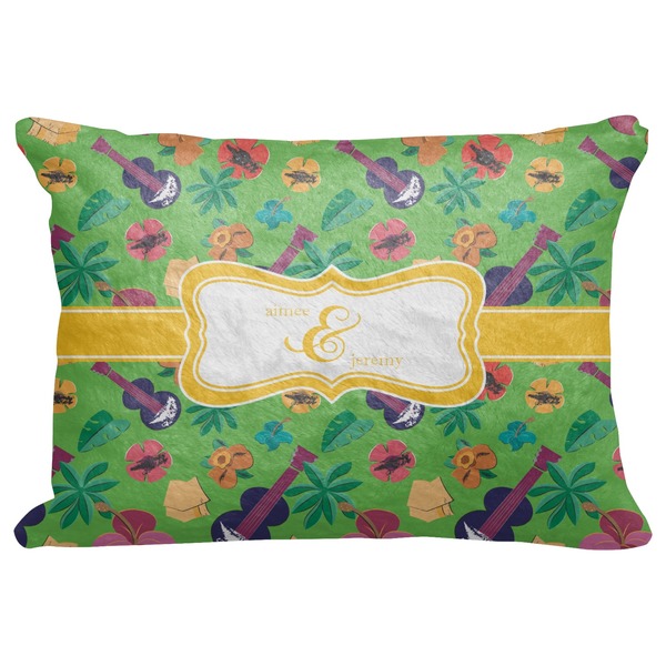 Custom Luau Party Decorative Baby Pillowcase - 16"x12" (Personalized)