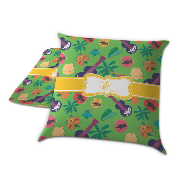 Luau Party Decorative Pillow Case - TWO