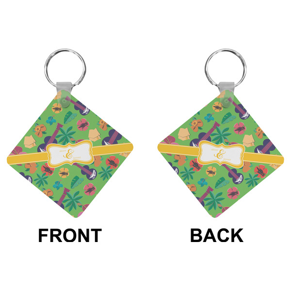 Luau Party Diamond Keychain (Front + Back)