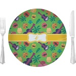 Luau Party 10" Glass Lunch / Dinner Plates - Single or Set (Personalized)