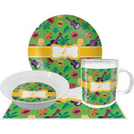 Luau Party Dinner Set - Single 4 Pc Setting w/ Couple's Names