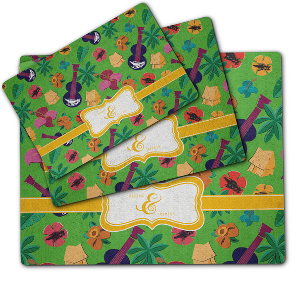 Luau Party Dog Food Mat - MAIN (sm, med, lrg)