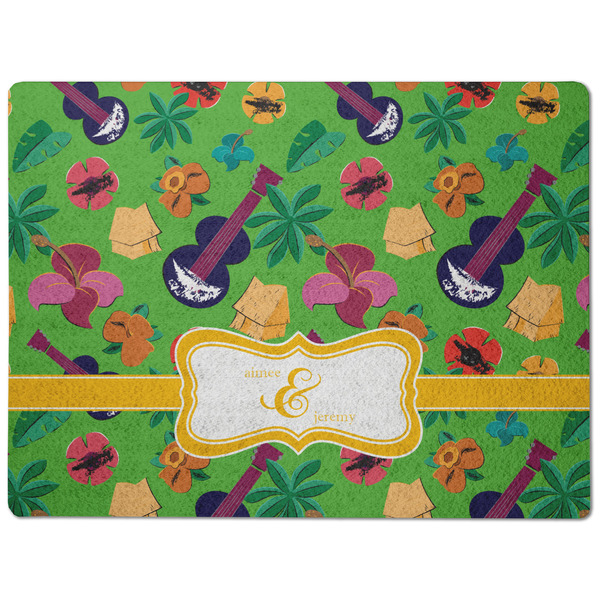 Luau Party Dog Food Mat - Medium without bowls