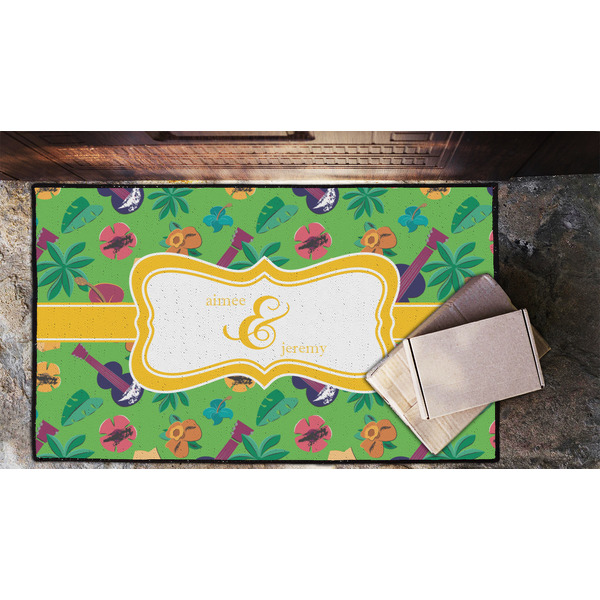 Luau Party Door Mat - LIFESTYLE (Lrg)