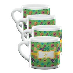 Luau Party Double Shot Espresso Cups - Set of 4 (Personalized)