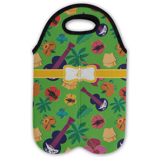 Luau Party Double Wine Tote - Flat (new)