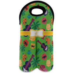 Luau Party Wine Tote Bag (2 Bottles) (Personalized)