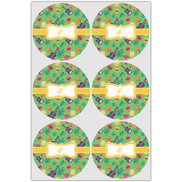 Luau Party Drink Topper - Large - Set of 6