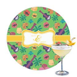 Luau Party Printed Drink Topper (Personalized)