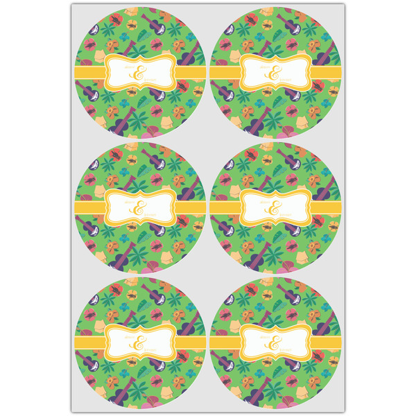 Luau Party Drink Topper - XLarge - Set of 6