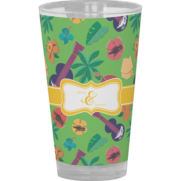 Custom Luau Party Pint Glass - Full Color (Personalized)
