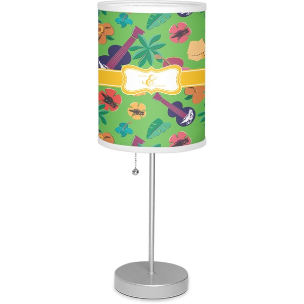 Custom Luau Party 7" Drum Lamp with Shade (Personalized)