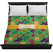 Luau Party Duvet Cover - Queen - On Bed - No Prop