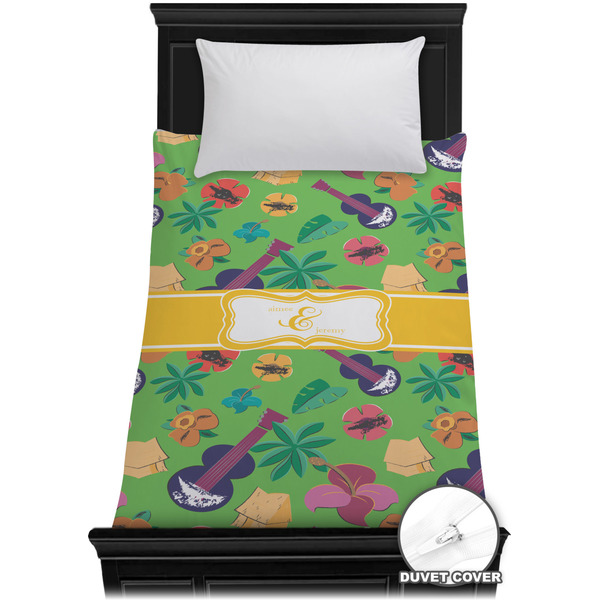 Custom Luau Party Duvet Cover - Twin XL (Personalized)