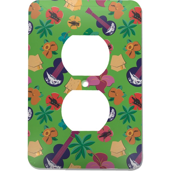 Custom Luau Party Electric Outlet Plate